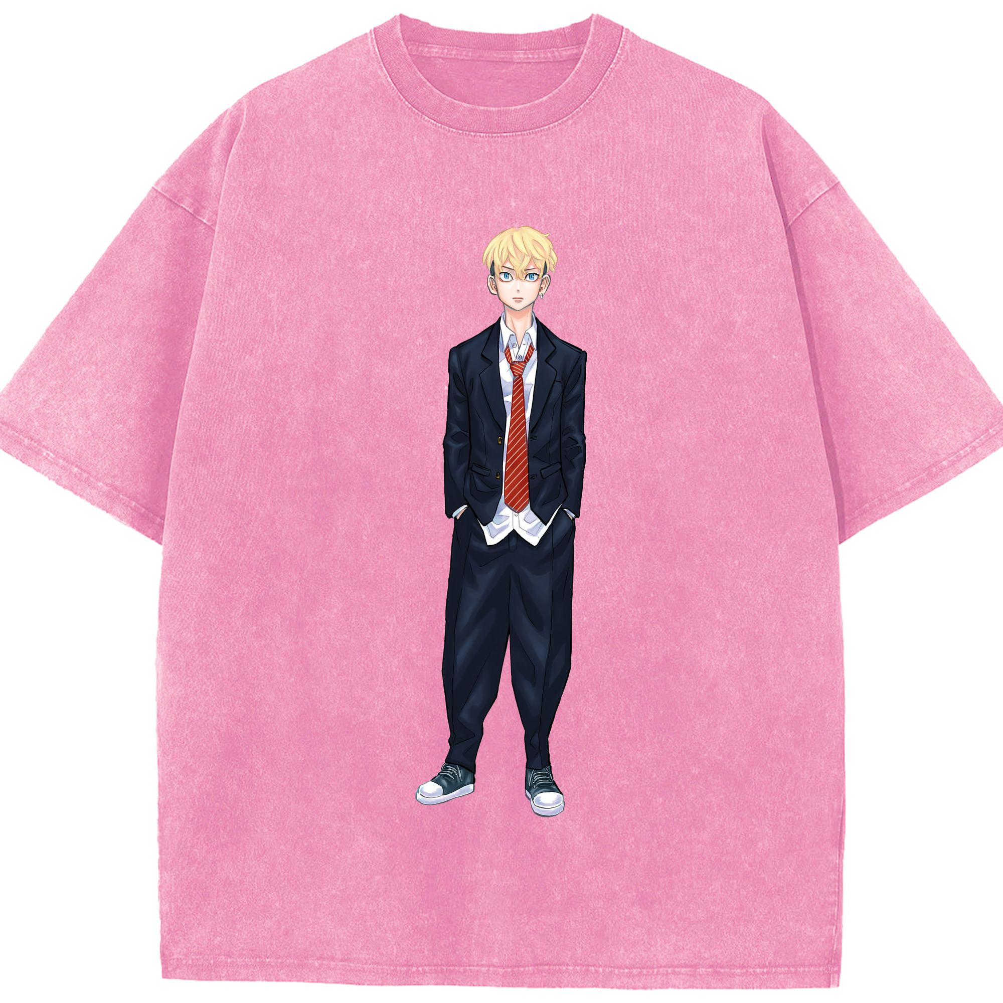 （画像用） 東京リベンジャーズ Tokyo Revengers 綿100% ヴィンテージ風 半袖Tシャツ（フロントプリント）